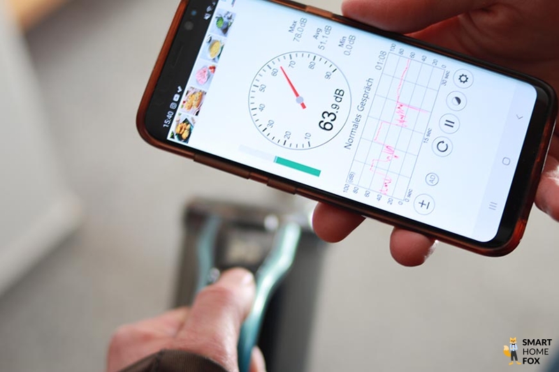 Philips Akkustaubsauger Test Lautstärkemessung